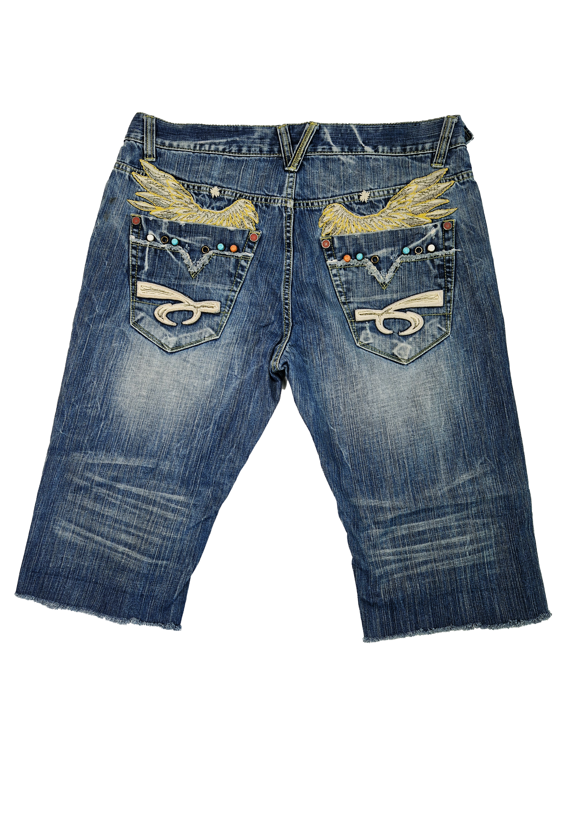 SHORT JEANS VINTAGE RED PEPPER 38 BLEU
