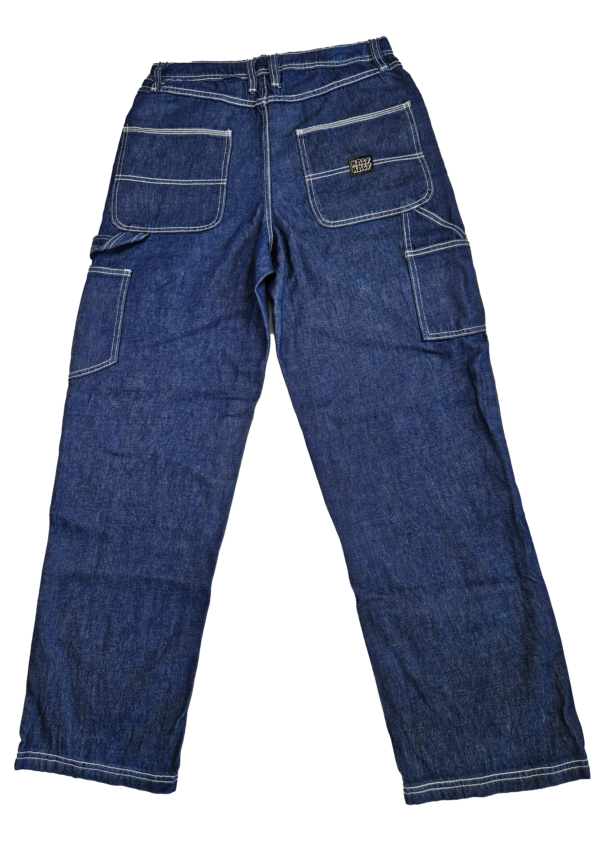 PANTALON BAGGY HALF HALF 30 BLEU CLAIR