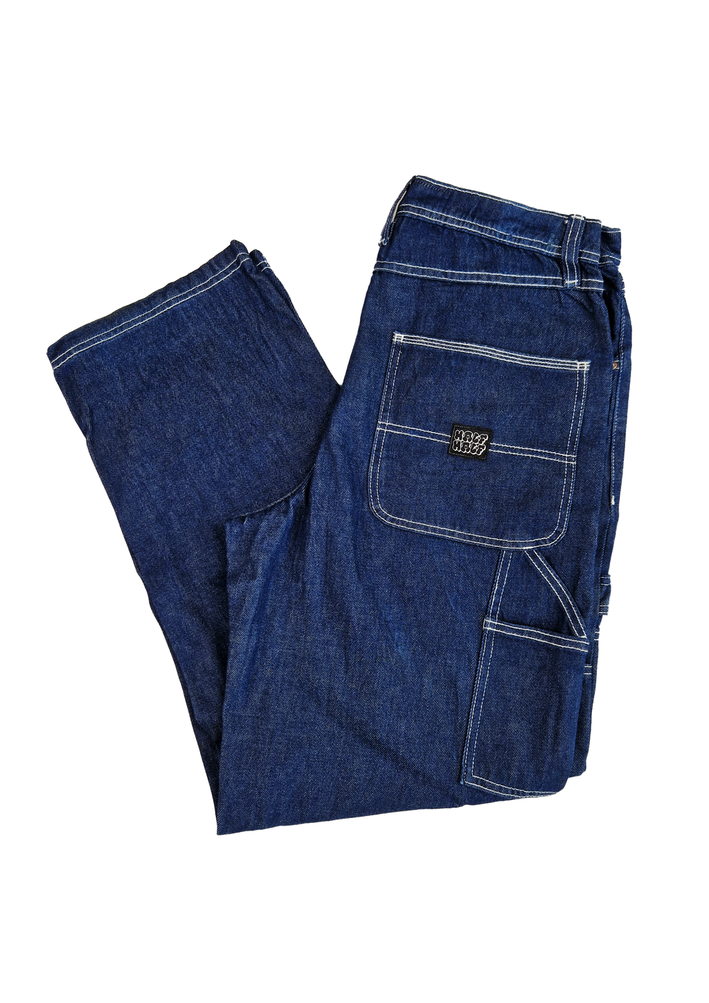 PANTALON BAGGY HALF HALF 30 BLEU CLAIR