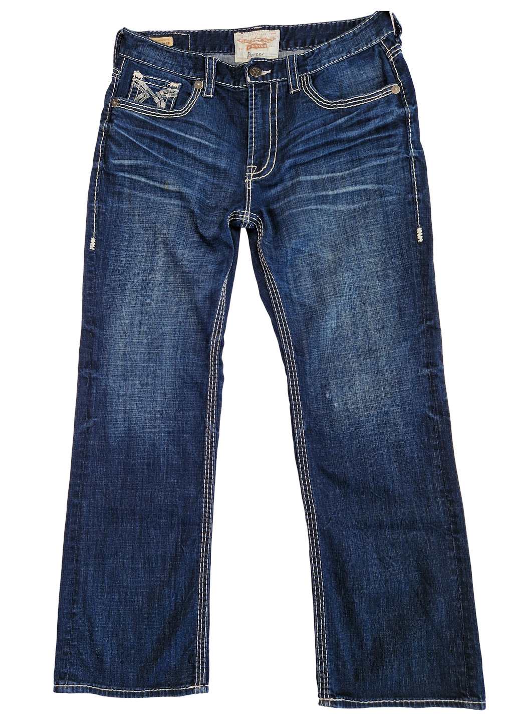 PANTALON BIGSTAR VINTAGE COLLECTION PIONEER 36 BLEU BRODÉ