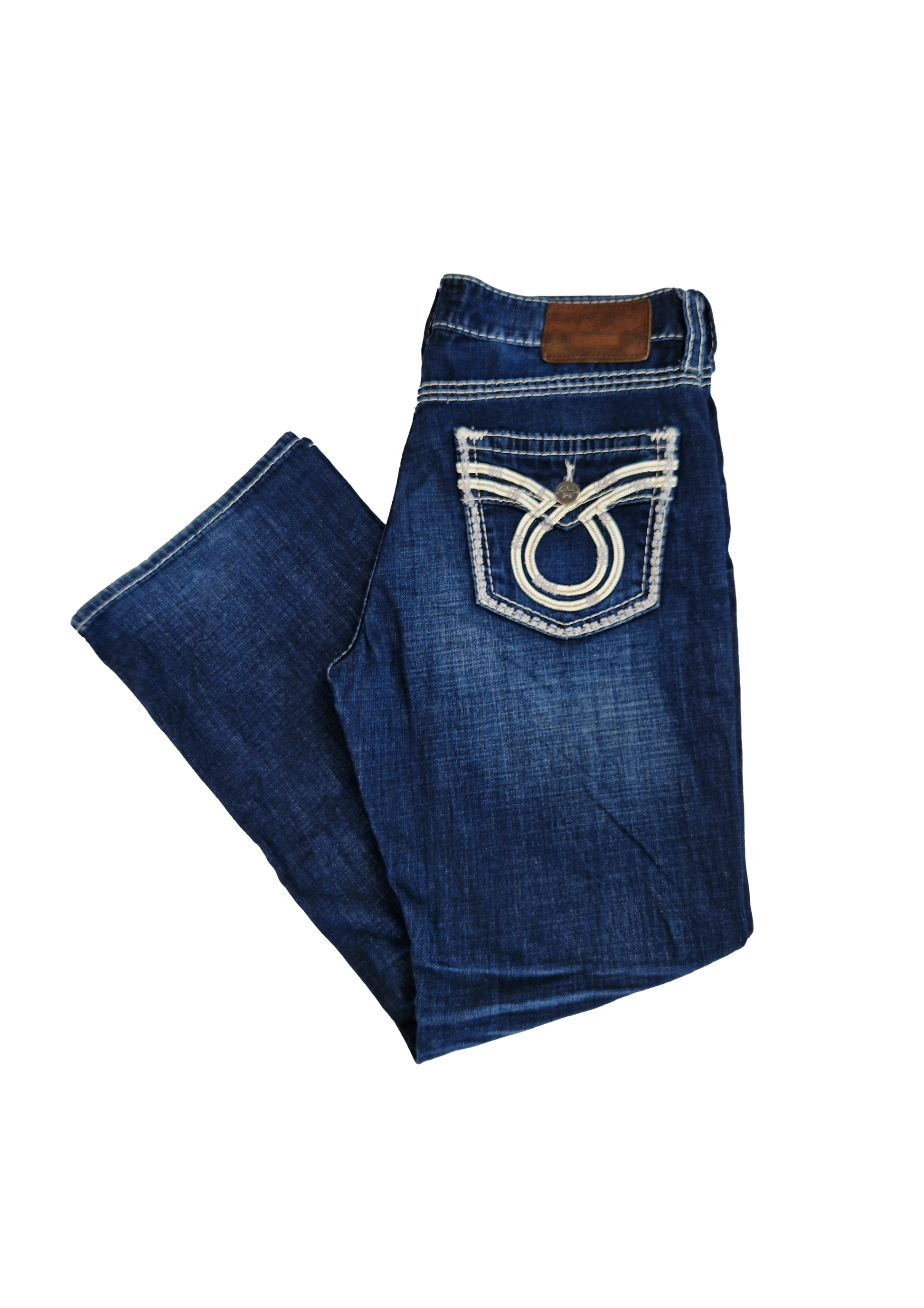 PANTALON BIGSTAR VINTAGE COLLECTION PIONEER 36 BLEU BRODÉ