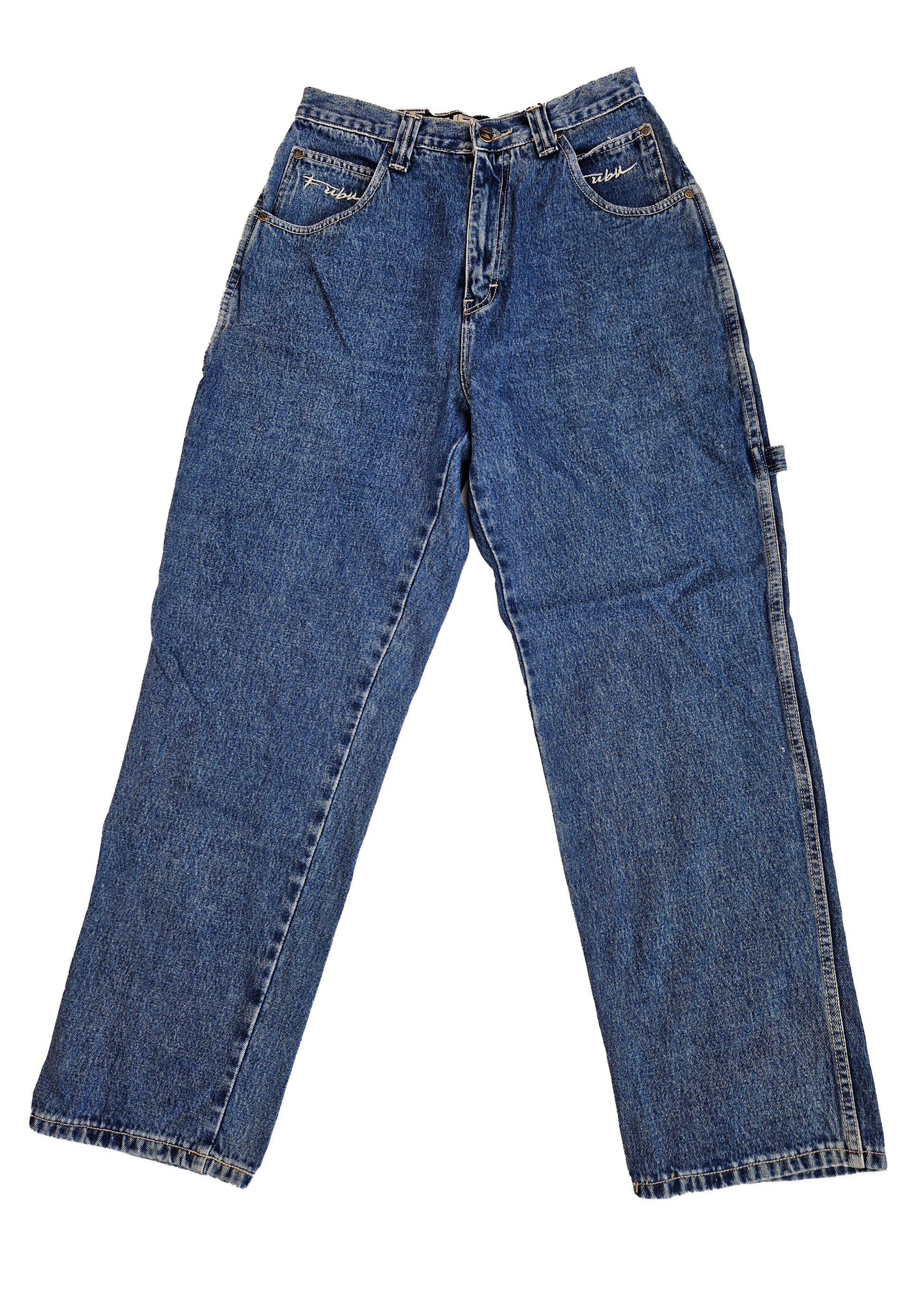 PANTALON BAGGY FUBU 30 BLEU