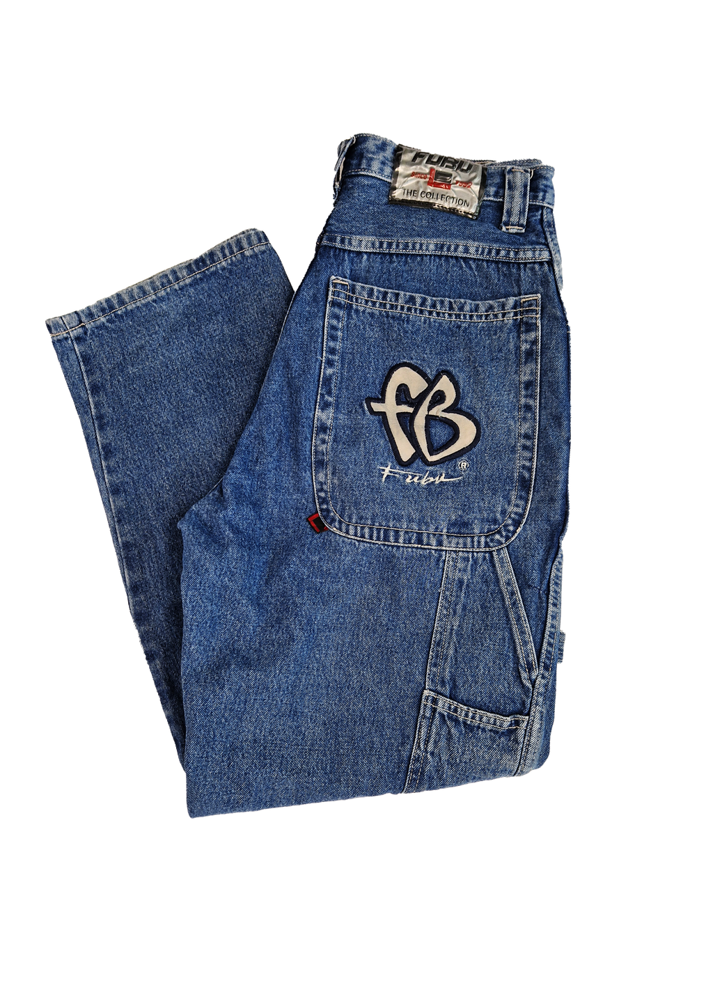 PANTALON BAGGY FUBU 30 BLEU