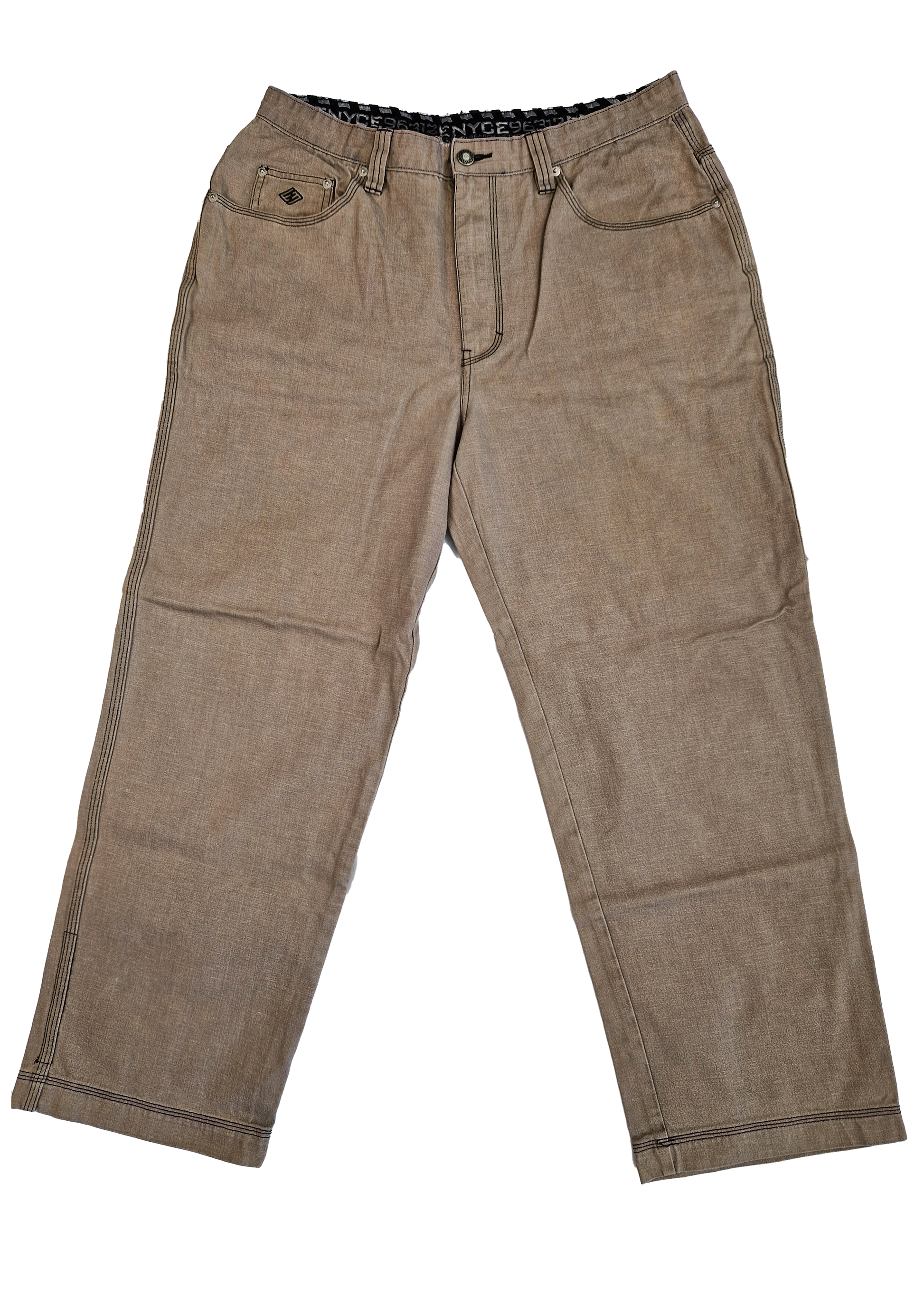 PANTALON ENYCE 36 BEIGE GRIS