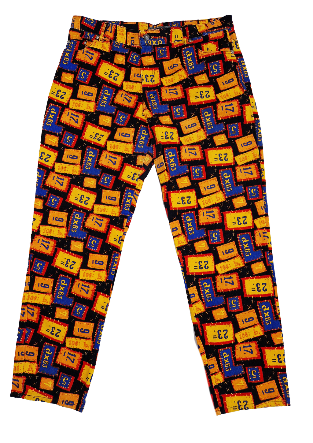 PANTALON GUY O'SPORT 40 NOIR JAUNE
