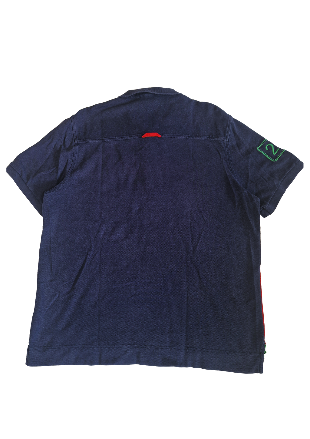 POLO LACOSTE 7/2XL BLEU ROUGE
