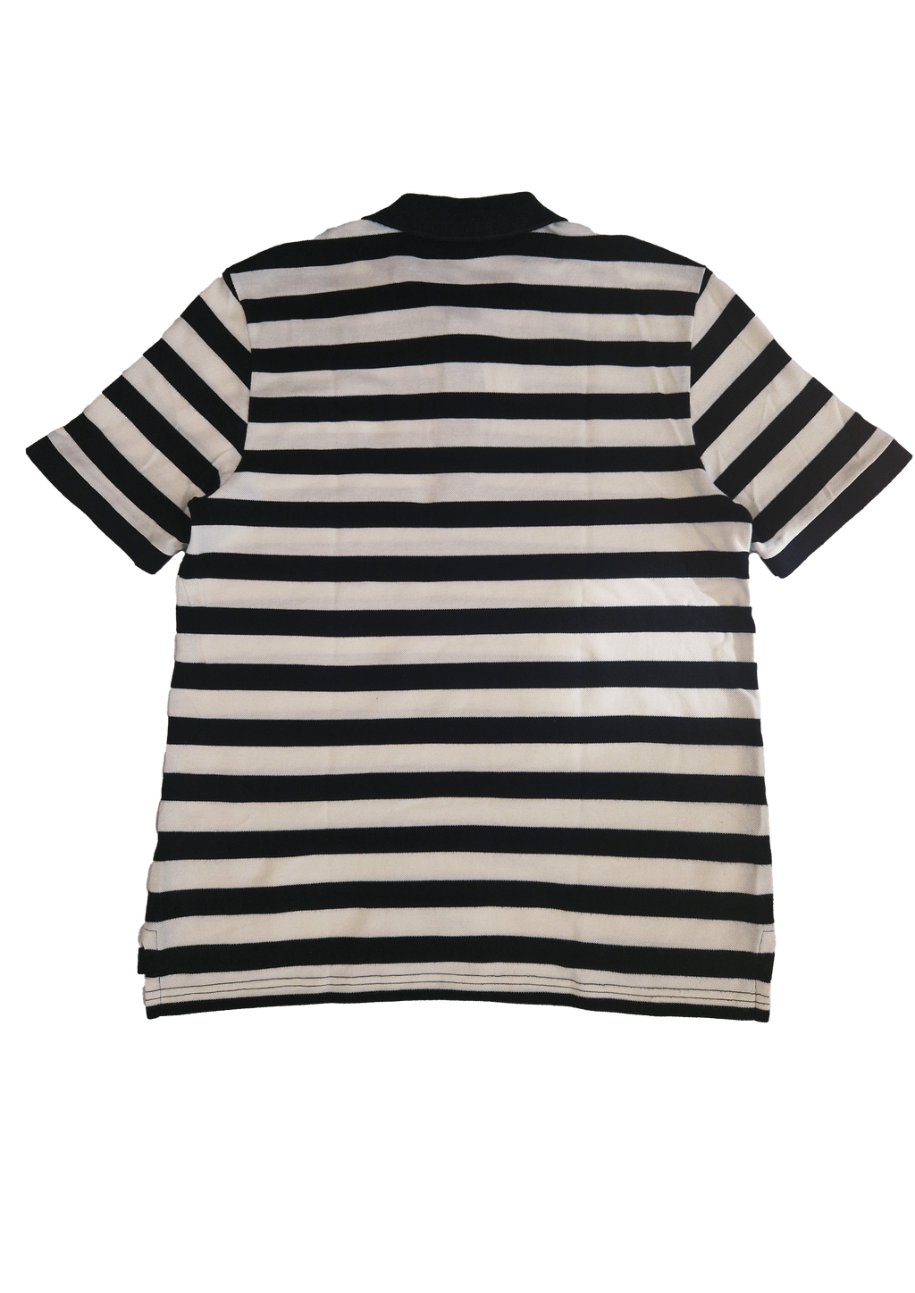 POLO LACOSTE L RAYÉ NOIR BLANC