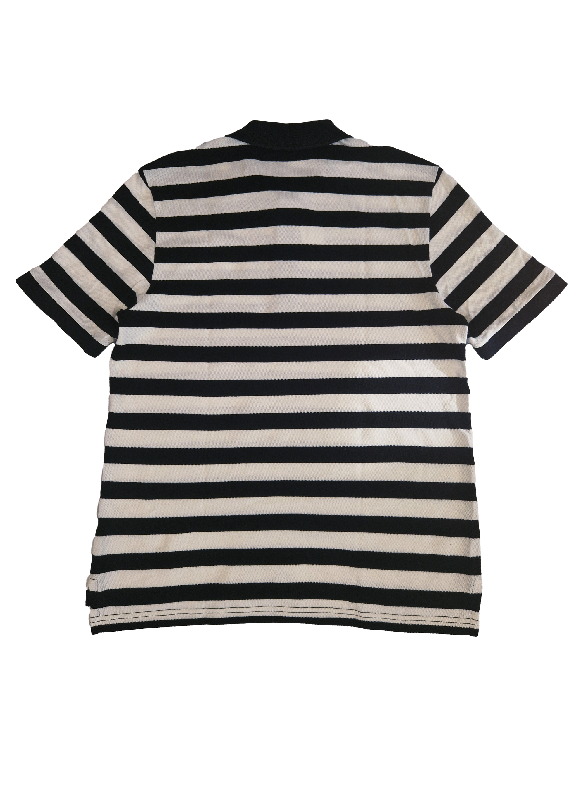 POLO LACOSTE L RAYÉ NOIR BLANC