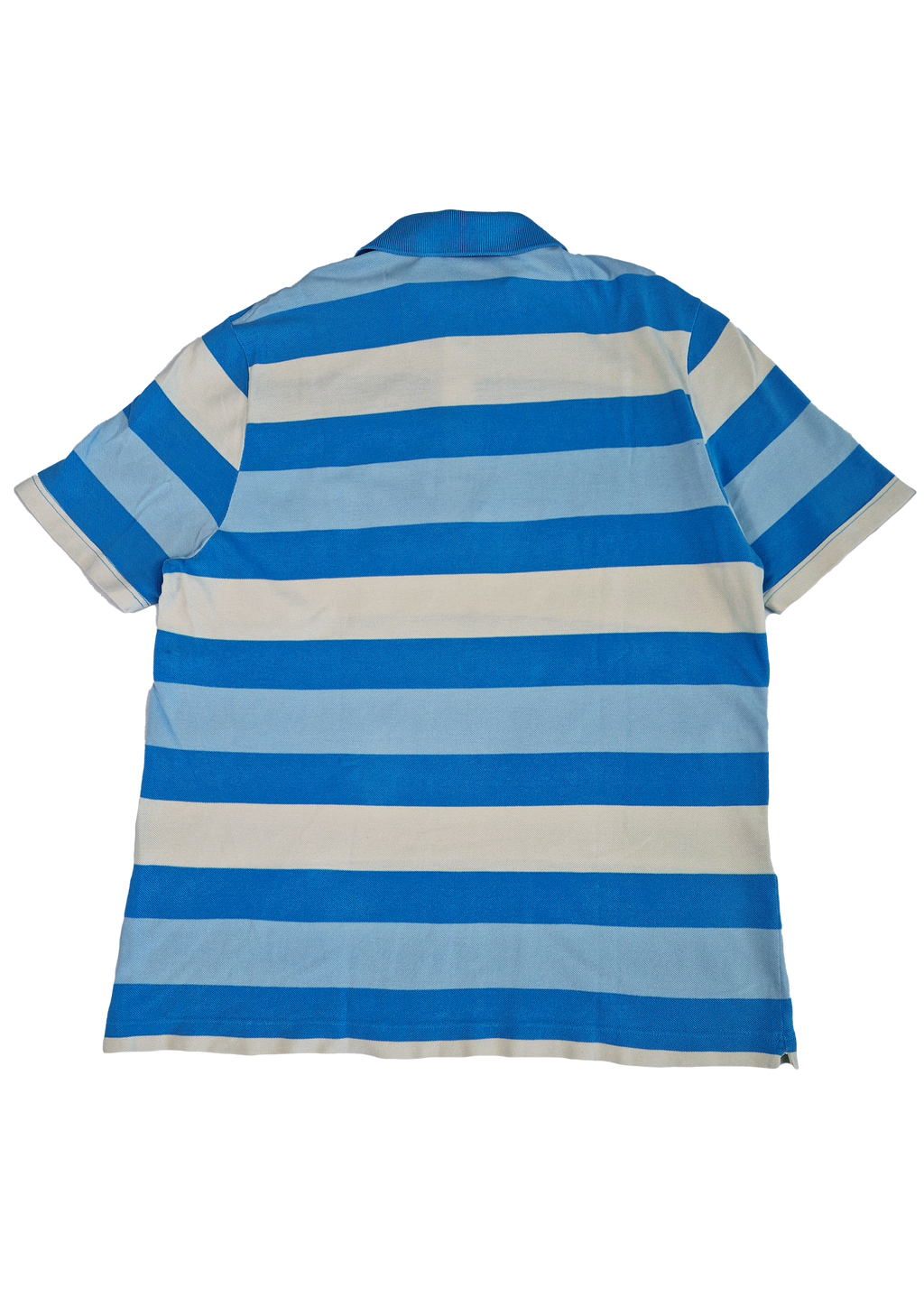 POLO LACOSTE 7/2XL RAYÉ BLEU