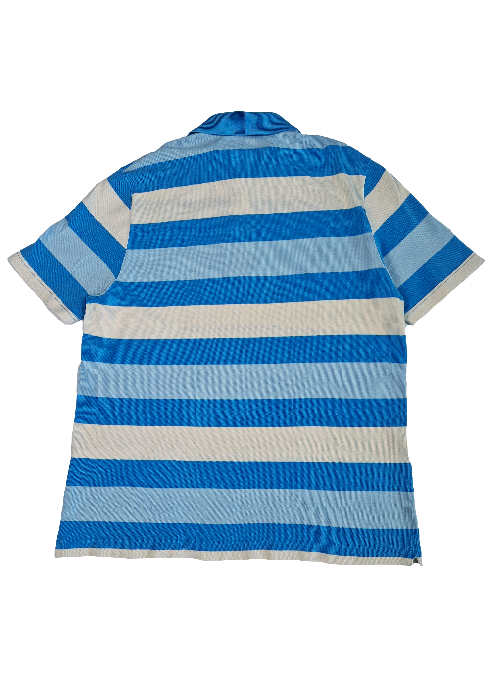 POLO LACOSTE 7/2XL RAYÉ BLEU