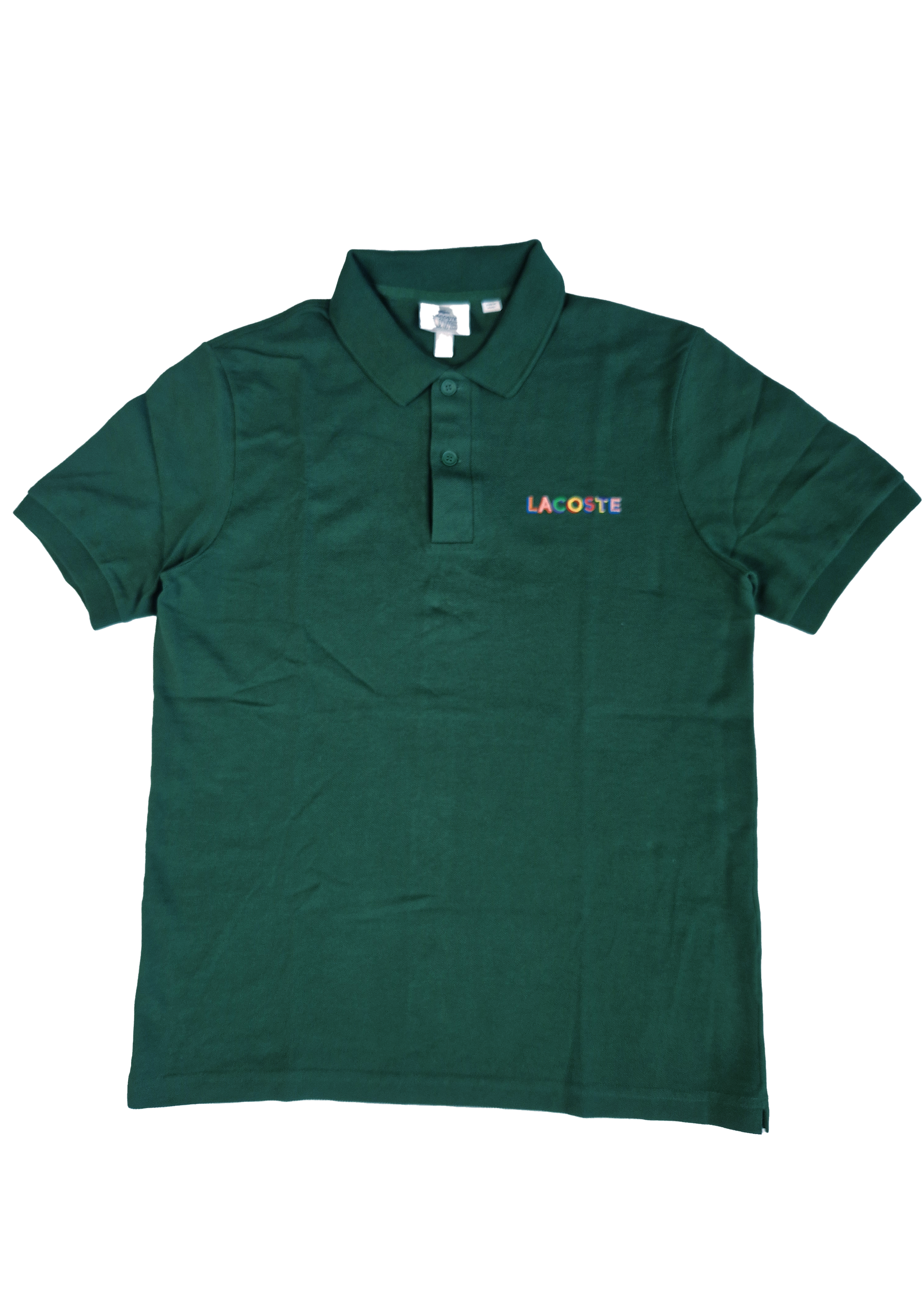 POLO LACOSTE LIVE BRODÉ S VERT