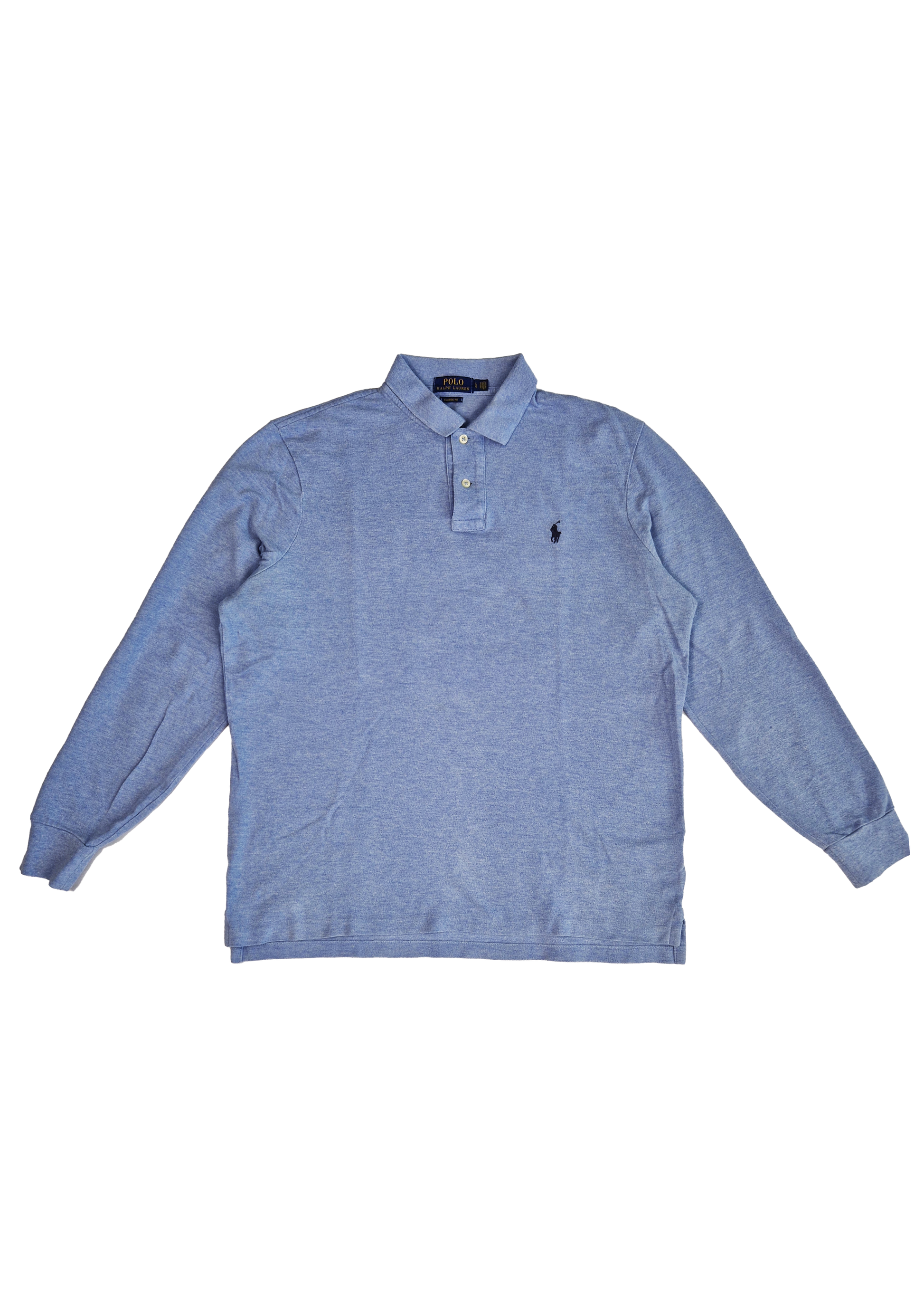 POLO ML RALPH LAUREN CLASSIC FIT L BLEU