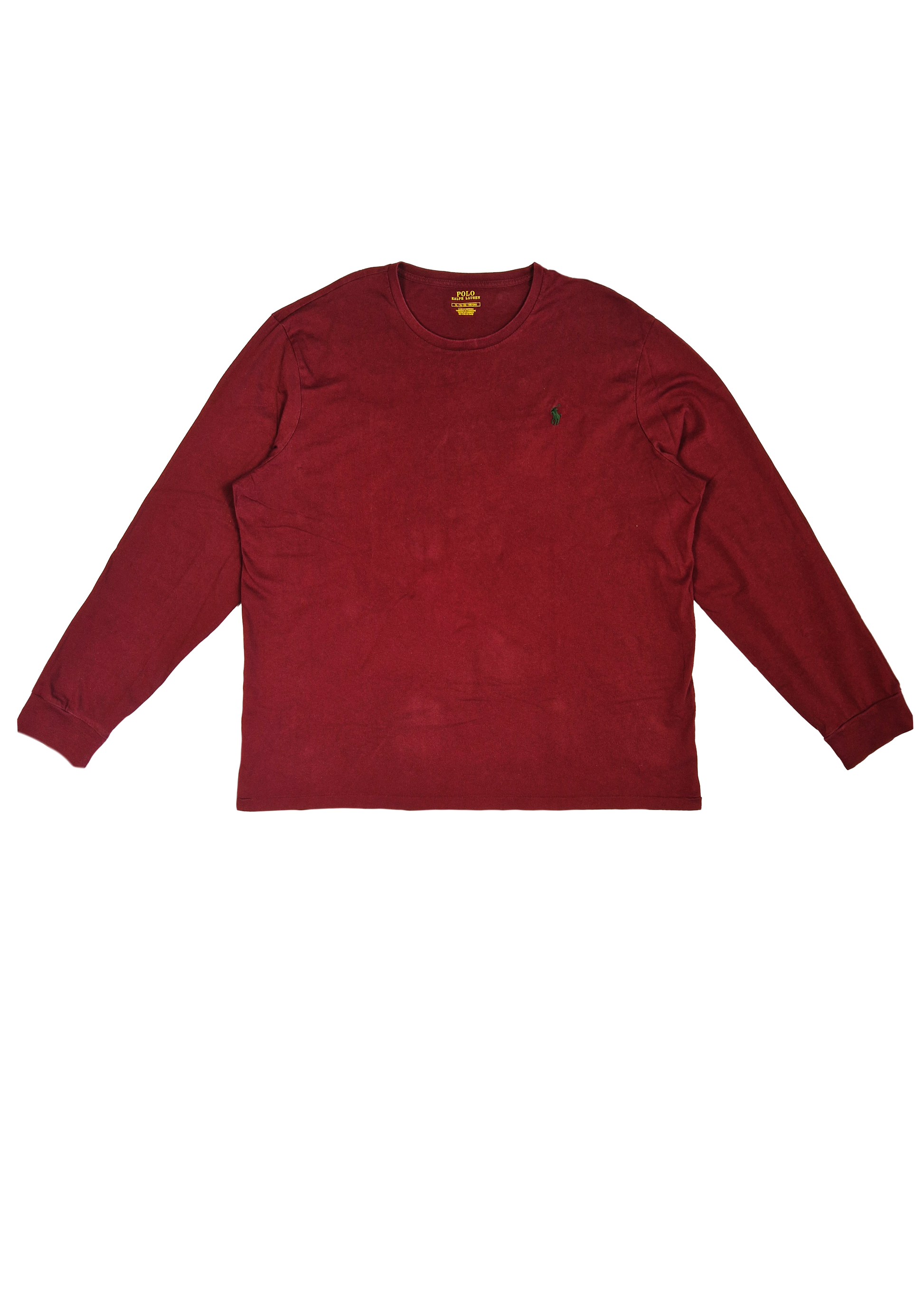 T-SHIRT ML RALPH LAUREN XL BORDEAUX