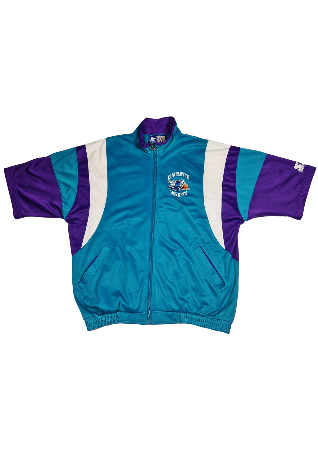 GILET STARTER NBA CHARLOTTE HORNETS L TURQUOISE VIOLET